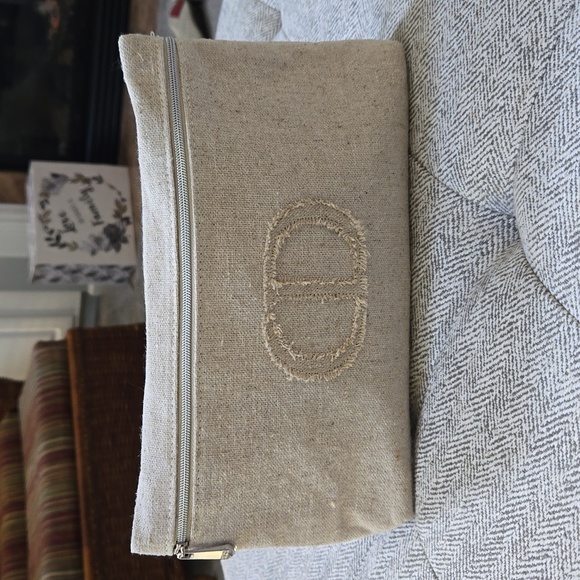 DIOR Linen Cosmetic Bag, NWOT - Picture 1 of 5
